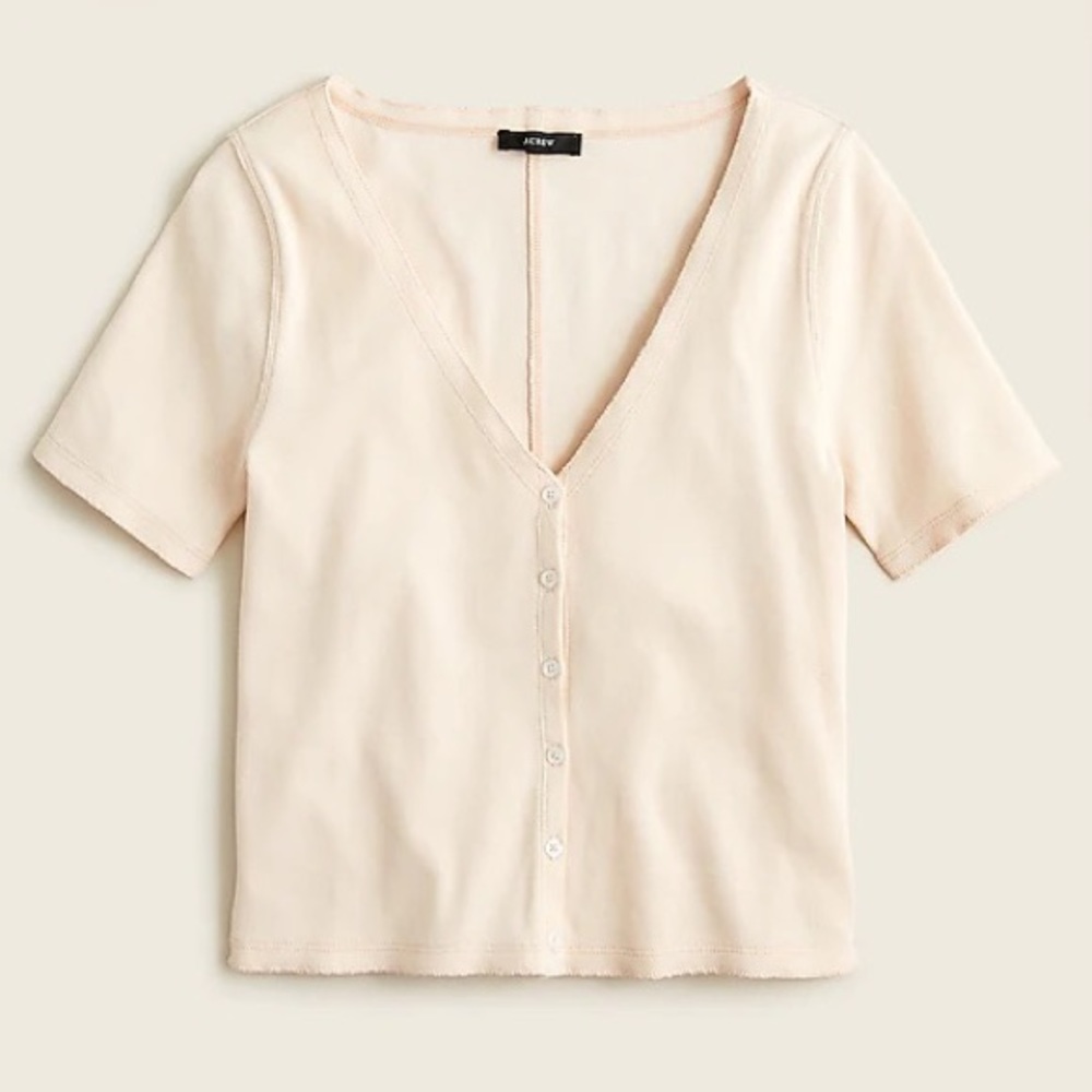 J crew Ribbed  V-neck cardigan top